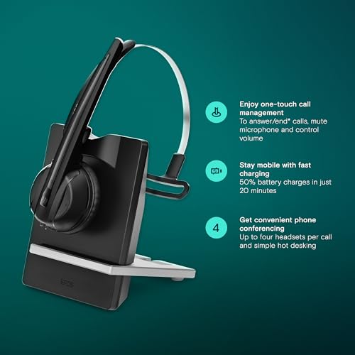 EPOS Impact D10 USB ML - EU II Single Sided Wireless Dect, W128208631 (Single Sided Wireless Dect System)
