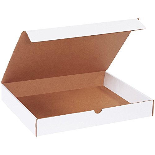 Top Pack Supply Literature Mailers, 14 1/4" x 11 1/4" x 2", White (Pack of 50)
