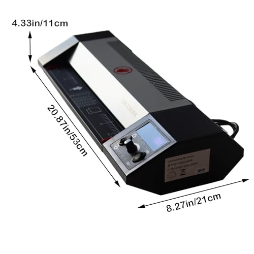 BEILOCKERY 110V 13" A3 Laminator Hot&Cold Laminating Machine, 4-Roller Laminator Machine with Cold Mounting Function, Digital Temperature Control