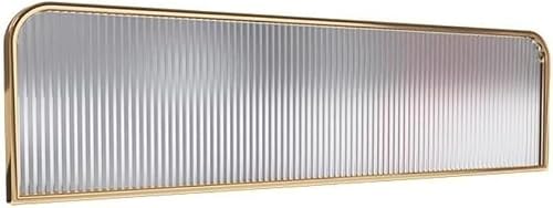 Office Partition Screens Desk Privacy Panels for& Hotel 30cm Low Table Dividers Gold Color Stylish Workspace Separation for Dining Areas (60cm)