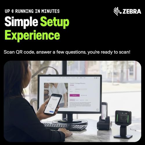 Zebra DS3608-SR Rugged Handheld Barcode Scanner | 1D/2D, QR Code