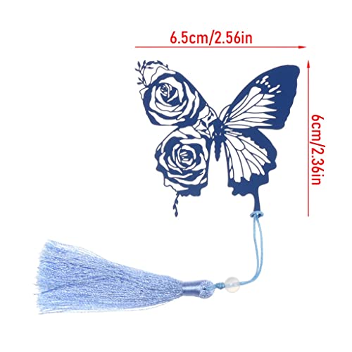 OISNGWNG Retro Rose Bookmark Ribbons Tassel School Stationery Supplies