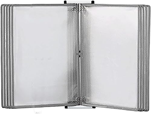 VRFTGHYJU A4 Catalog Display Rack Wall Mounted with 5 Pockets Desktop Flip Multicolor(Grey)