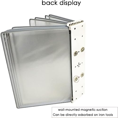 Wall Display Board System Accordion File Organizer Wall Mounted 10 Double-Sided A4 Flip Folders Multicolor(Multi Coloured)