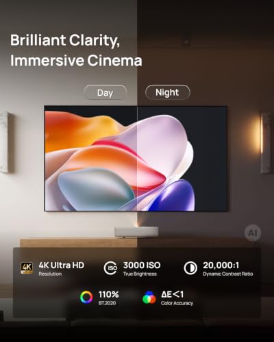 XGIMI MIRA Pro Ultra Short Throw Laser Projector, 4K UHD, 3000 ISO Lumens
