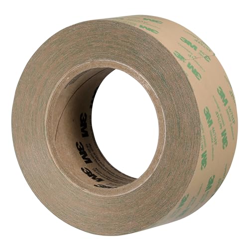 3M Adhesive Transfer Tape 468MP, Clear, 2 in x 60 yd, 5 mil, 1 Roll