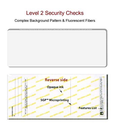 Zapco High-Security Check Paper, Off-White w Complex Background Pattern, 8-1/2" x 11", Microperfed with 3-Up Checks, 12 Security Features - PACK OF 250 SHEETS