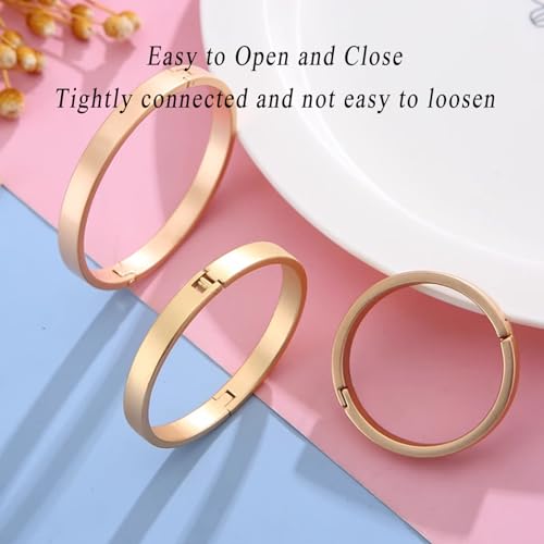 Key ring, Metal Binder Rings, 20 PCS Small Card, Book for Office School, Home, Gold(5cm)