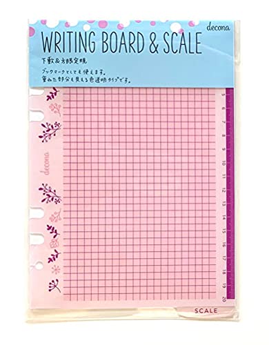 Raymay Fujii HAR496 Notebook Refill Decona Underlay & Scale A5 White Clear