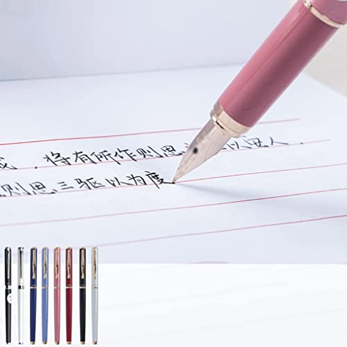 USZWBY Lacquer Fountain Pen for Men and Women Luxury Gift Box Pens Calligraphy Pen Writing Pen with Stainless Steel Nib Fancy Pen（Black 1）