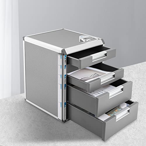 DDBESSIC File Cabinet, 5 Drawer Lateral Filing Cabinet with Lock Desk Storage Home Office Lockable Desk Storage Organizer with Drawers