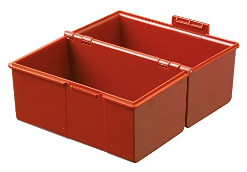 HAN 976-17, Card Index Box A6 Landscape. Innovative, Attractive Design Holds a Maximum of 400 Cards with Steel Hinge, red to Choose from