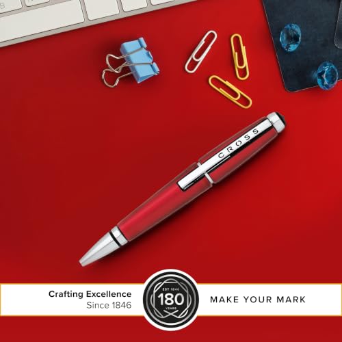 Cross Edge Formula Red Selectip Rollerball Pen, Medium Point, Black Ink