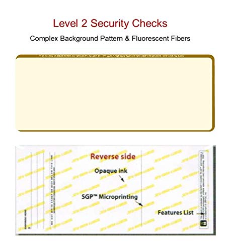 Zapco High-Security Check Paper, Organic w Complex Background Pattern, 8-1/2" x 11", Microperfed with 1-Up Check, 12 Security Features - PACK OF 100 SHEETS
