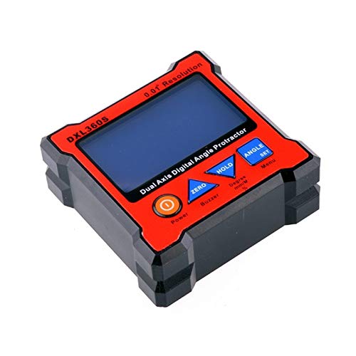 TEOYETTSF Model DXL360S Digital Protractor Inclinometer Axis Level Measure Box Angle Ruler Elevation Meter