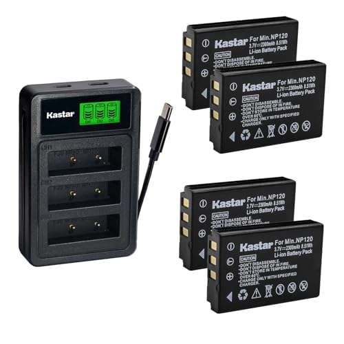 Kastar 4-Pack Battery with LZD3 USB Triple Charger Compatible with Brother DS820W DS920DW Motorola Symbol MC1000 Scanner Battery LD0665001 AP-1908 BTRY-MC10AEB00