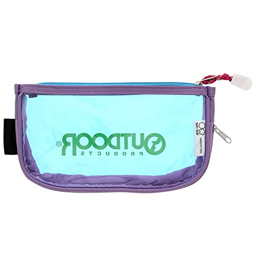 Sunstar Stationery OUTDOOR S1421549 Pen Case, Clear Flat Violet + Blue