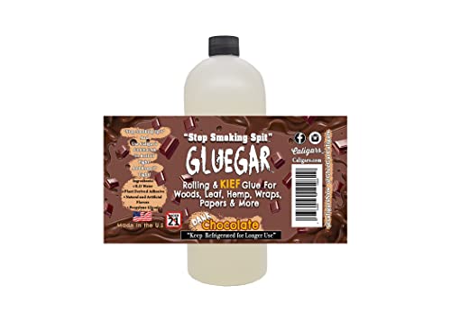 GlueGar- 4oz - 1 Gallon - Roller Size Bottles (Natural Rolling Glue, Cigar Glue, Paper Glue, Wrap Glue) (Chocolate, 1 Liter)