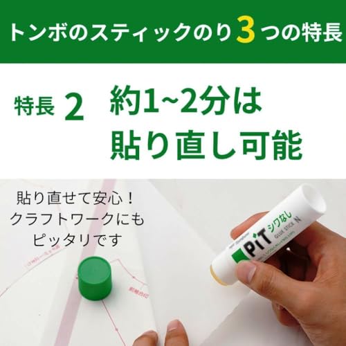Tombow PT-GAS-20P Stick, Glue Stick, No Wrinkle, Pit G, 20 Count