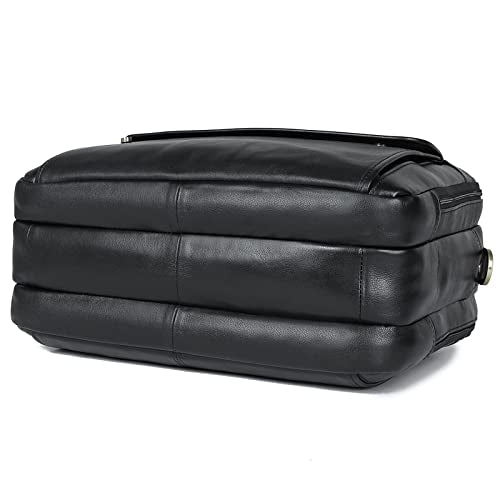 Polare Napa Leather 16" Business Briefcase Laptop Messenger Bag for Men