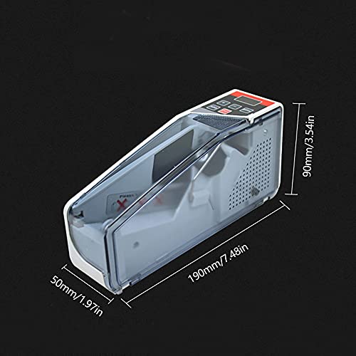Mini Bill Counter Cash Machine, Counter Bills Counting Machine, Portable Money Counter Machine, Portable Handy Money Cash Bill Counting Machine, for Small Change Counter Machine