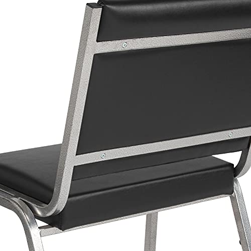 BizChair 950 lb. Rated Black Antimicrobial Vinyl Bariatric Medical Reception Chair