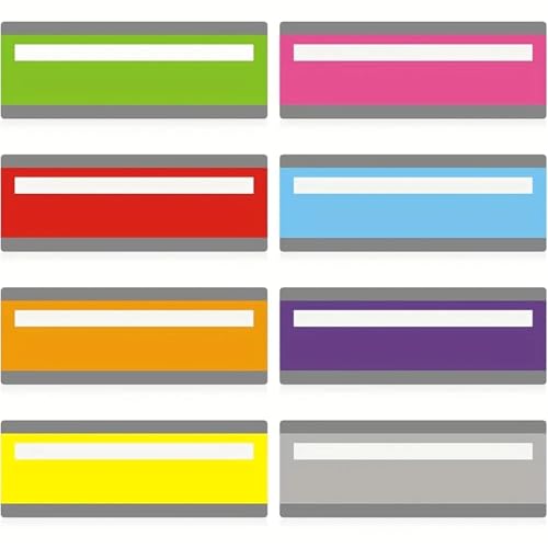 Guided Reading Strips 12-Pack Large Guided Reading Strips, Multicolor Highlight Overlays for Dyslexia & Tracking