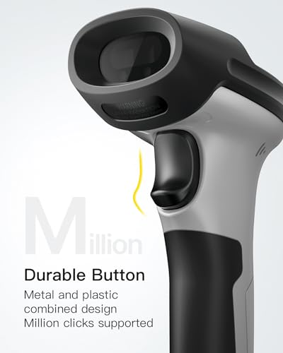 Inateck 1D Bluetooth Barcode Scanner, 2600mAh Battery, 115FT Range, BCST-70