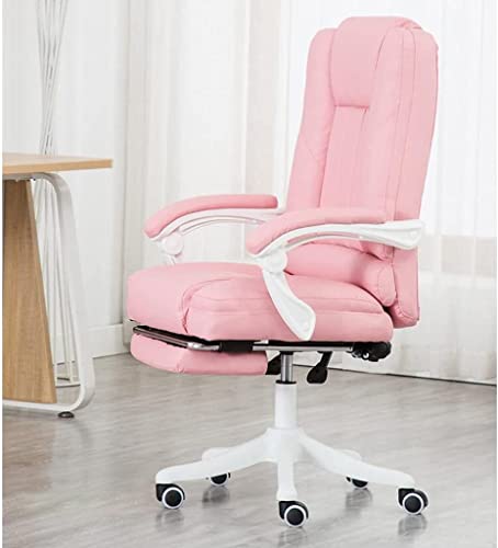 POCHY Flexible Office Chair Office Chair Height Adjustable Desk Chair S Shape Back Computer Chair Pu Leather Study Managerial Chairs Executive Chairs Cozy
