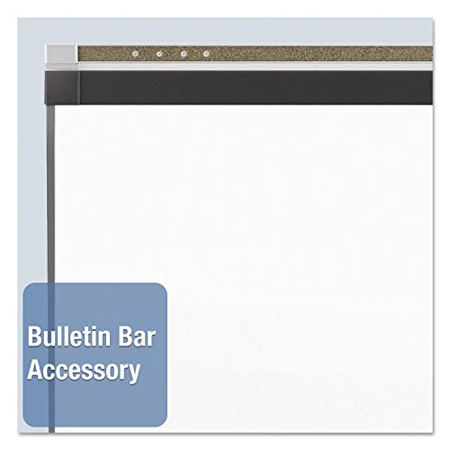 Quartet Magnetic Whiteboard, Porcelain, White Board, Dry Erase Board, 8' x 4', Black Frame, Prestige 2 Duramax (P558BP2)