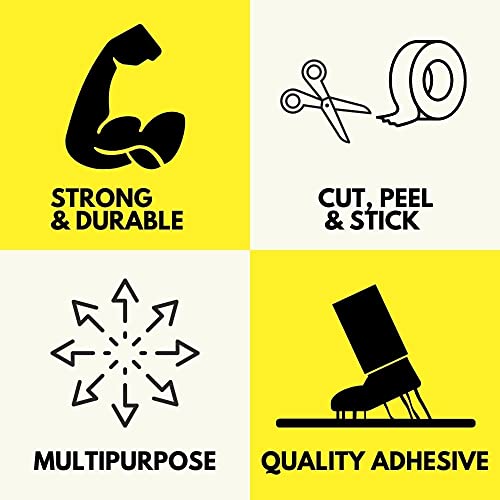 SHIELD TAPE Colored Packing Tape, Yellow, 1.88 Inch x 110 Yards, 36 Pack, Heavy Duty Colored Packaging Tape for Dispenser Refill, Moving, Storage, Shipping