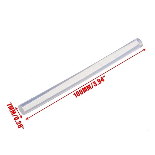TEOYETTSF 50pcs 7x100mm Hot Melt Glue Stick Transparent Adhesive Heating Gun Repair Tool Kit