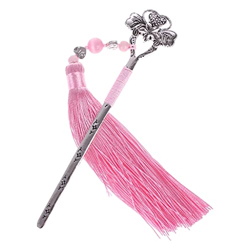 OISNGWNG Chinese Vintage Classic Metal Bookmark Tassel Beads School Office Supplies