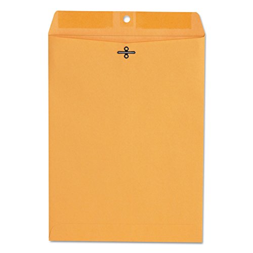 Universal 35264 Kraft Clasp Envelope, Side Seam, 28lb, 9 x 12, Light Brown, 100/Box