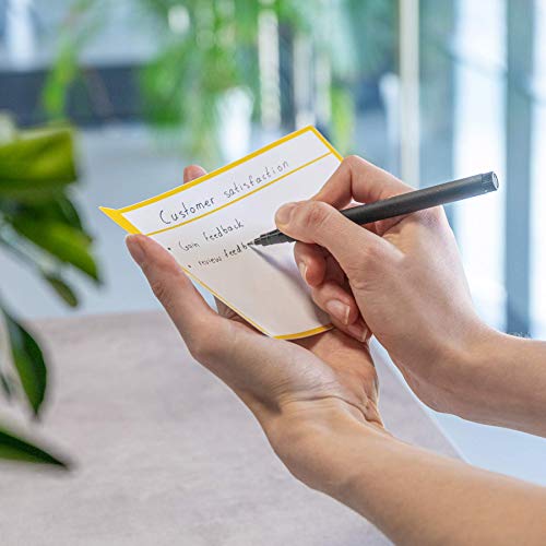PATboard Scrum Board and Kanban Board - Magnetic Task Cards - L (Large) - Set of 8 - Yellow