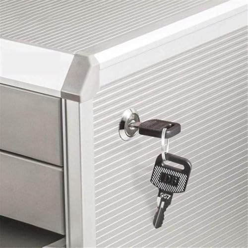 noxozoqm Aluminum Flat File Cabinet - Office Storage Cabinet with Drawers for Desktop Organization