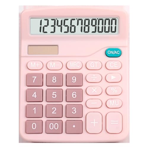 12 Digit Real Solar Calculator Financial Accounting Office Color Computer Large Screen Power