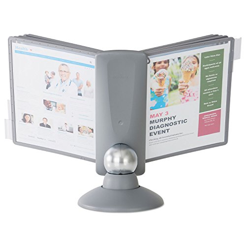 Durable 553937 Sherpa Motion Desk Reference System, 10 Panels