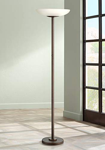 Meridian Light Blaster 72" Tall Bronze 4-Light Torchiere Floor Lamp