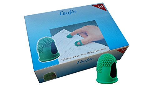 'Page Turner with Fine Rubber Latex Box of 100 12 mm Grün