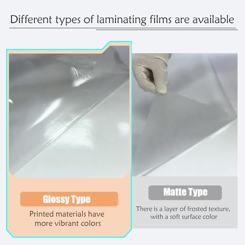 INTSUPERMAI Cold Laminating Film Glossy Self-Adhesive Lamination Vinyl Roll Film Cold Lamination Roll for Photo Picture Laminating and Protection 164ft Length 2 Mil (50in/1.27m Width)
