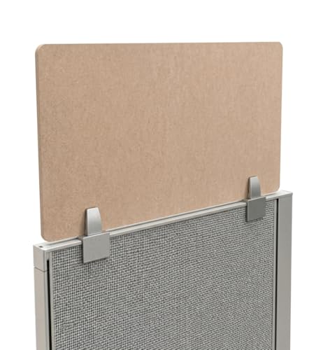 OBEX PET Cubicle Mounted Privacy Panel, Cubicle Privacy Separator for Home and Office Partition & Divider, 18" x 60", Sand