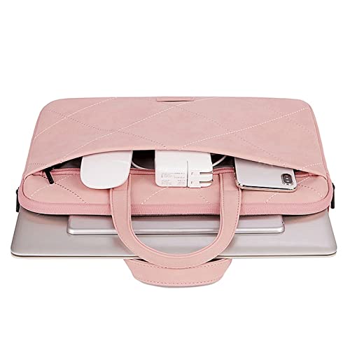 Cute PU Leather Women Laptop Bag Sleeve Notebook Carrying Case Briefcase Mouse Bag (Color : A, Size : 12-13.3 inch)