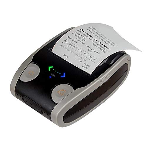WERTGHJ Portable Printer，Receipt Printer 58mm Thermal 1400 MAh QR Code for Android