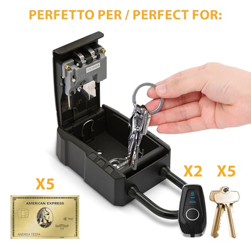 Key Safe Large Model with Padlock Black