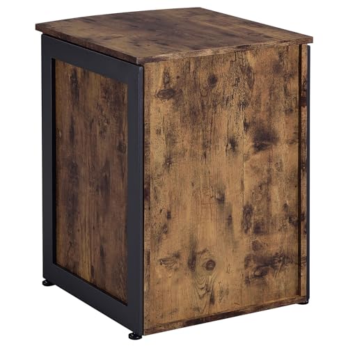 LOONGYOON 3 Drawer Wood Vertical File Cabinet for Office Home School Versatile Filing Organization Storage Cabinets Under Desk Office for Letter Size Printer Stand Assembly Required Antique Nutmeg