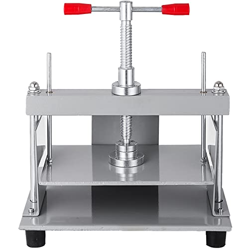 VEVOR Manual Paper Press Machine, 12x8.6 inch for A4 Sized Papers Flatting Machine, 10cm Thickness Steel Frame Manual Flat Paper Press Machine, Papermaking Book Press