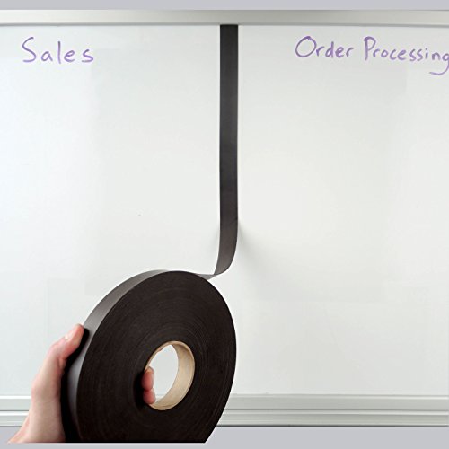 StoreSMART® - Magnetic Lines and Board Dividers - 1-inch x 100-feet - for Magnetic WHITEBOARDS ONLY- Does not Work on Plain whiteboards or glassboards - ML1-100