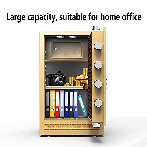 saditesdk Strongbox,Safe and Durable Fireproof Waterproof Safe Safe Box Security Safe Box Digital Cabinet Safe Safes Heavy-Duty Steel Fireproof and Anti-Theft Mechanical ，Black