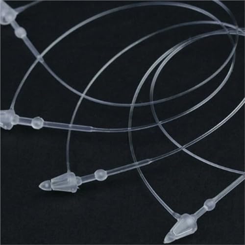 Tagging Gun for Clothing, 5000pcs 5 Inch Plastic Loop Pin Transparent Security Labels for Clothing Handmade Garment Office Filing and Craft Projects